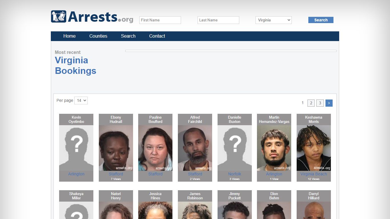 Virginia Arrests and Inmate Search